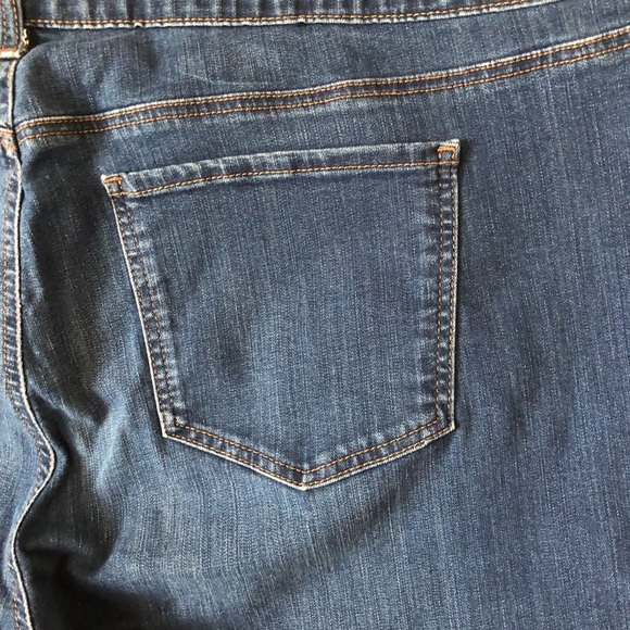 Kim Rogers Women Straight Jeans Size 24W Dark Wash Plus Size Tummy Control - Picture 13 of 16